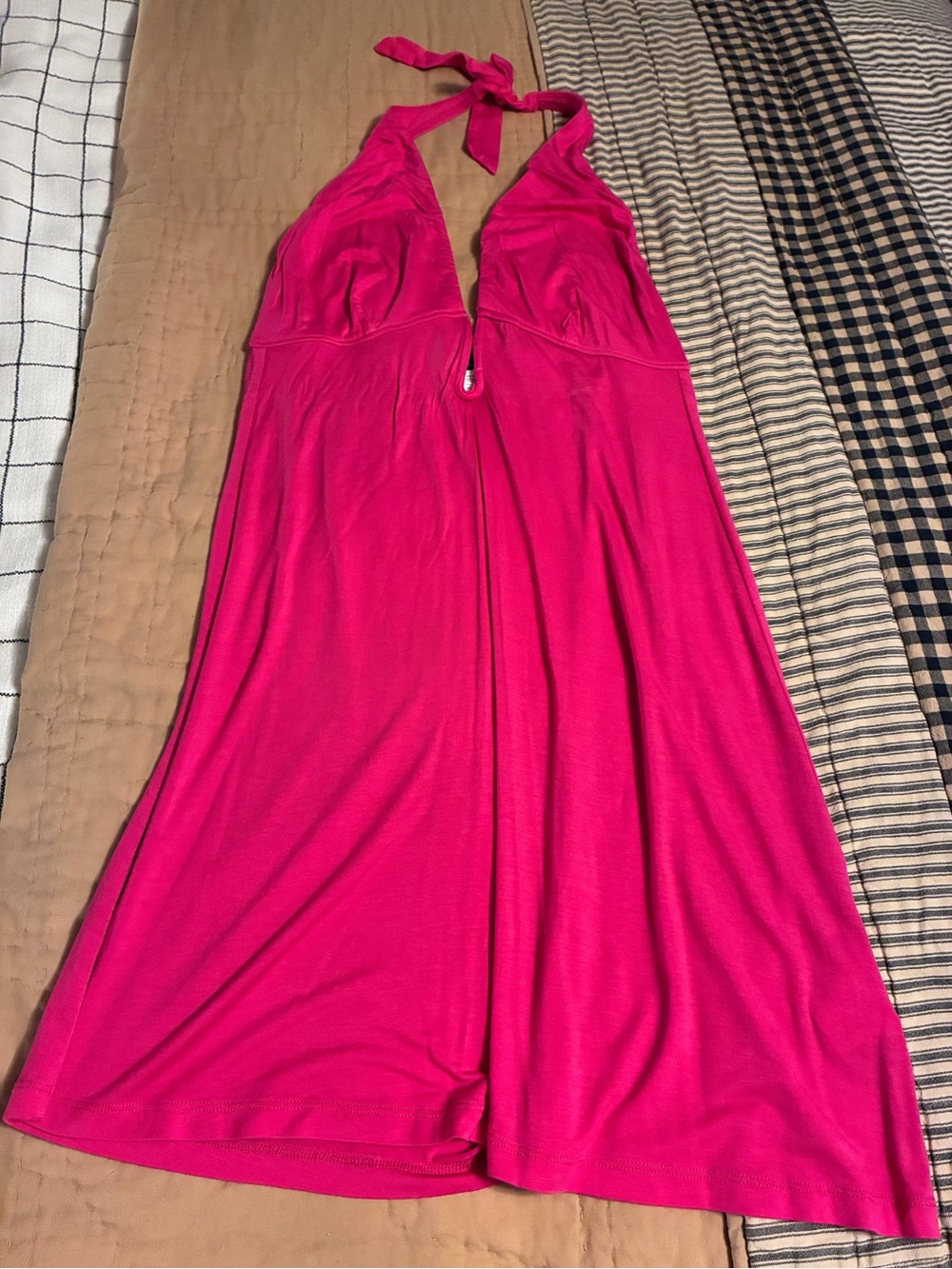 VENUS Hot Pink Halter Chemise